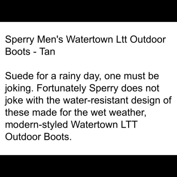 SPERRY Watertown Ltt Outdoor Suede Leather Boots main image 6